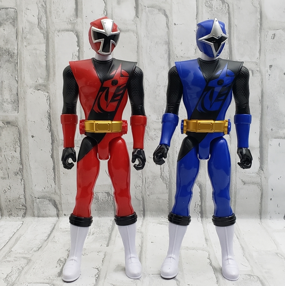 Collectible Red & Blue 12" Power Rangers